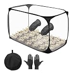 Still Air Box - 90x60x60cm Foldable Transparent Mushroom Grow Tent Kit, Mushroom Growing Kit Box with Gloves, Portable Mushroom Grow Bag for Mushroom Mycology Spores Scientist