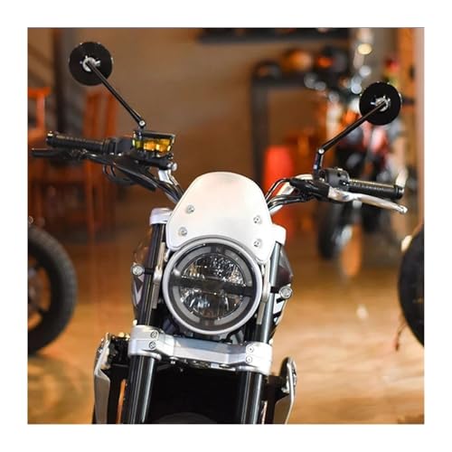 Espejos retrovisores negros para Royal Enfield Continental GT Interceptor 650 moto 2
