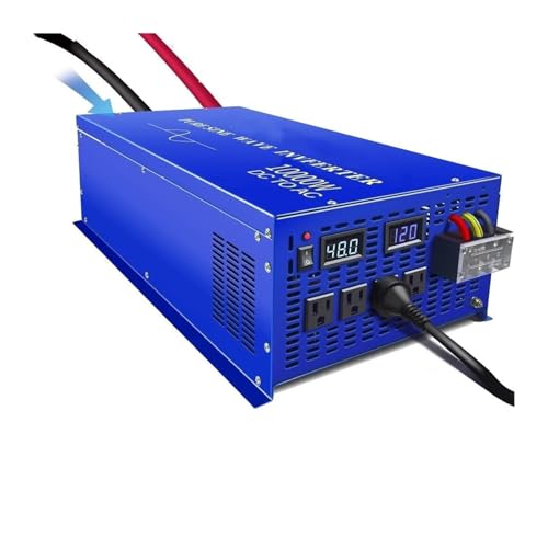 Convertidor Corriente Inversor Onda Sinusoidal Pura 24V 220V Inversor De Energía Solar Convertidor De Banco De Batería 12V/36V/48V/96V DC A 110V/120V/230V/240V AC 10000W Convertidor(36V,230V_Germany)