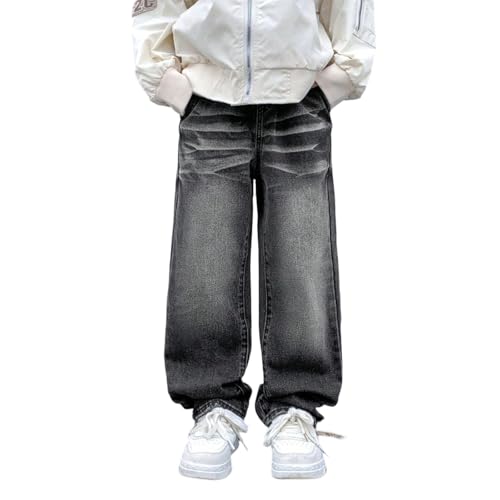 Pantalones vaqueros niño corte recto resistentes antiarrugas para diario
