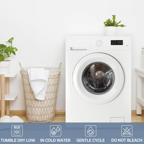 SLEEP PHILOSOPHY Pad, 3M Scotchgard, Microfiber Mattress Topper Elastic Pocket Fits Up to 8 Inch, Polyester, White, Sofa Queen