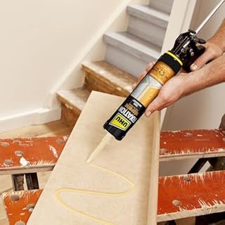 UHU Fixation Néoprène - Colle Extra Forte Et Rapide - Fixation Solide Tous Matériaux : Bois, Plâtre, Béton, Métal, Pierre - Intérieur/Extérieur - Beige - Cartouche 350 g