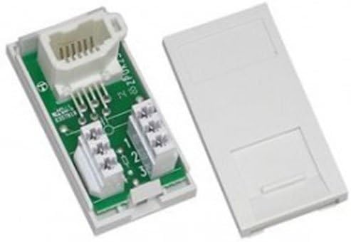 BT Secondary Euro Module. BT Clip-In Insert for Standard UK Frames. White Modular 25mm x 50mm