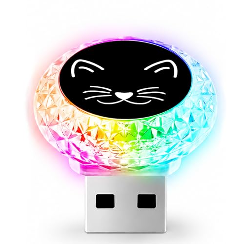 Mini luz LED USB para coche que ilumina el habitáculo oscuro