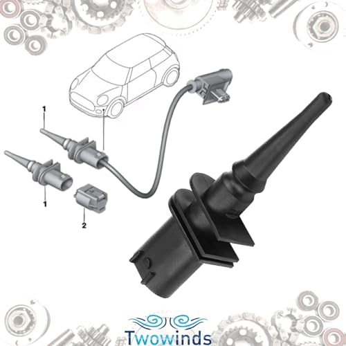 Twowinds - Sensor Aussentemperatur 65816905133 Kompatibel mit BMW E46 E36 E90 E63 E60 E39 -Aussentemperatur Sensor - Temperaturgeber