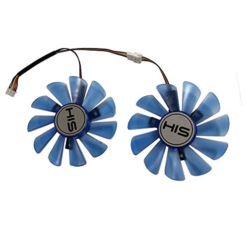 Gpu Cooler Fdc10U12S9-C Graphics Card Fans For His Rx 570 Iceq X/Turbo Rx574 Rx470 Rx 480 Video Cards Cooling (90Mm Diameter 40Mmx40Mm Pitch Blue) #TOP1