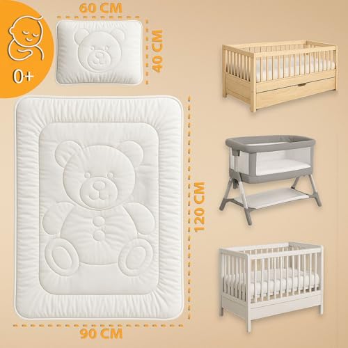 Kinderbettdecke und Kissen Set Baby Kinderdecke Bettdecken Mikrofaser – Ansicht 2