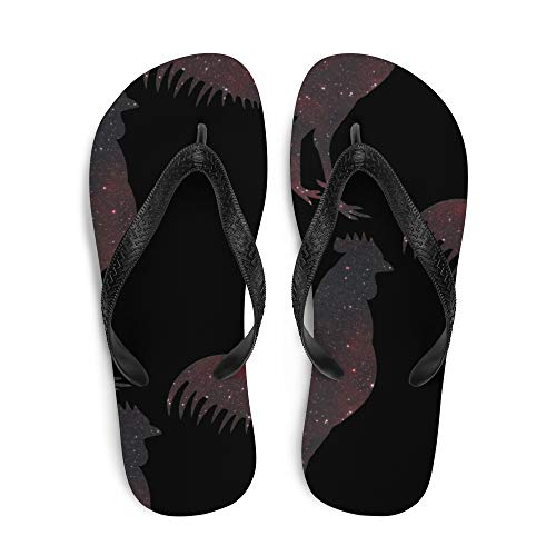 Rooster Bird Farm Animal (378) Flip-Flops