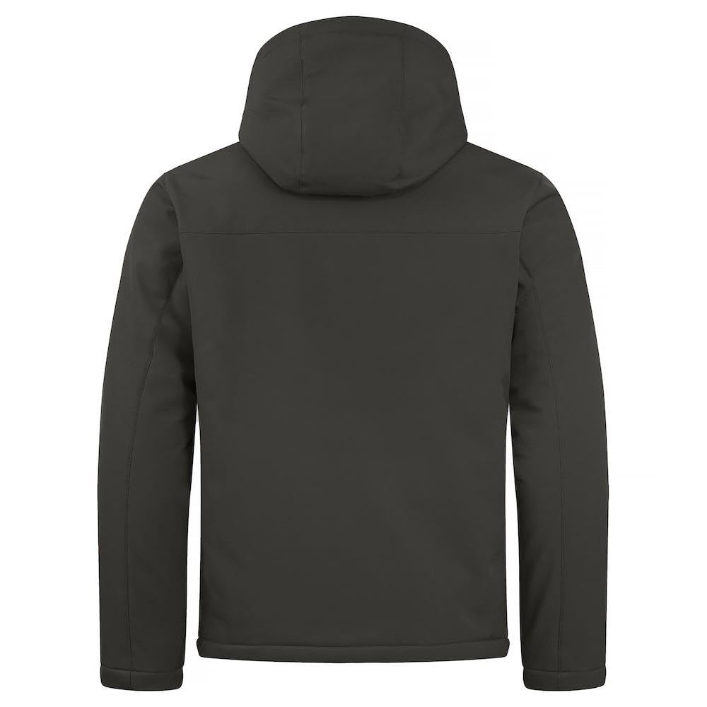 CliQue Męska wyściełana kurtka softshellowa, ciemnoszary, 4XL