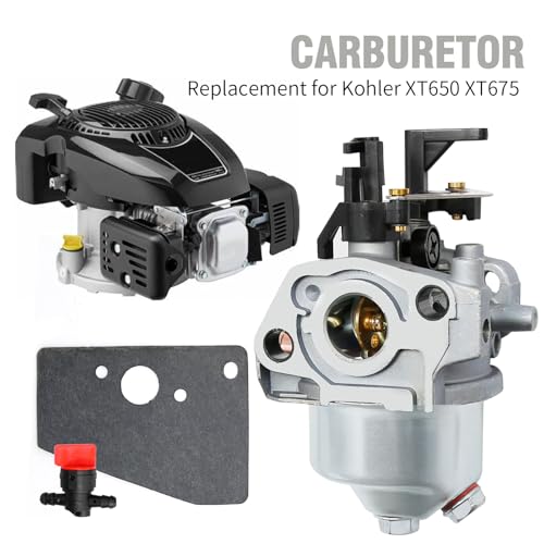 Anxingo 14 853 68-S Carburetor Replacement for Kohler XT675 XT650 6.5HP 6.75HP 149cc Engine Replacement for Toro 20371 20378 20377 20370 Lawn Mower Replaces 14 853 68 14 853 55-S