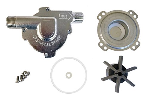 CHUGGER PUMP SSPH-IN Stainless Steel Inline Home Brew Beer Replacement Pump Head, 115 Volt, Inlet 1/2“x Outlet 1/2” MPT; Use for March 809 and March 815 Models