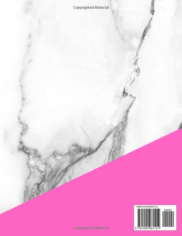 Calligraphy Lettering Practice Books: 160 Sheets - Hand Lettering Writing Practice Pad Modern Calligraphy Workbook Pink White Marble image 2