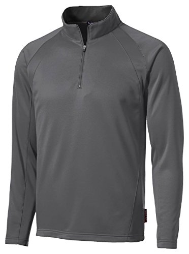 SPORT-TEK Unisex Sport-Wick Fleece Quarter Zip Pullover, Dark