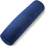 1 MIDDLE ONE Body Pillow for Adults, Bolster Pillow with Removable Velvet Cover, Long Round Cervical Roll Pillow, 47?¡À x 7.87?¡À, Grey