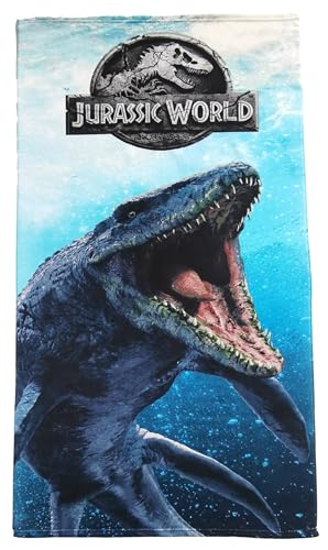 Theonoi Toalla de baño infantil de Avengers Lake Dinosaurio, 70 x 140 cm, microfibra de poliéster, 240 g/m², secado rápido, súper suave y ligera