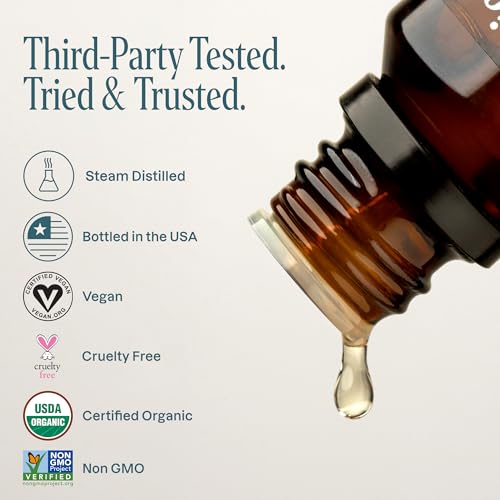 Image of Cliganic Organic Tea Tree Essential Oil, 100% Pure Natural, for Aromatherapy | Non-GMO Verified