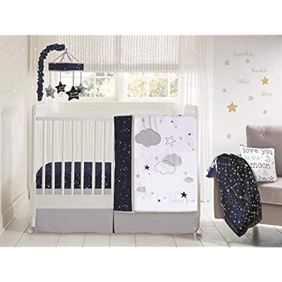 solid navy crib bedding