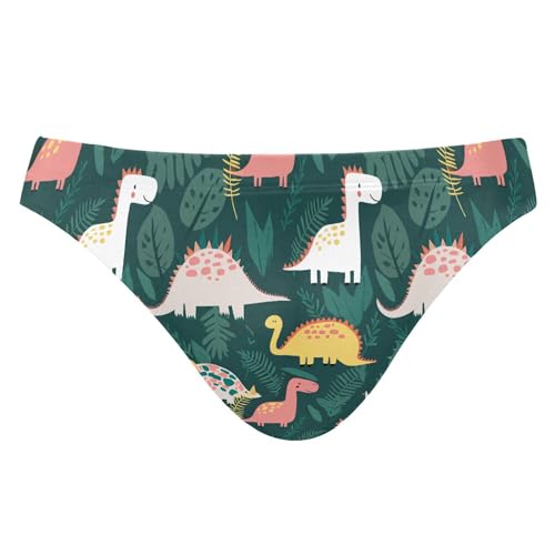 Mens Swim Briefs Cute Dinosaur Swimwear Bikini Swimsuit XL B0404082