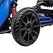 Aosom Kids Pedal Go Kart, Outdoor Ride on Toy with Adjustable Seat, Swing Axle, Handbrake, 4 Non-Slip EVA Wheels for Boys and Girls Aged 3-8 Years Old, Blue