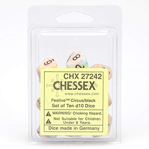 Chessex 27242 dados de resina estuche de proteccion para juegos mesa