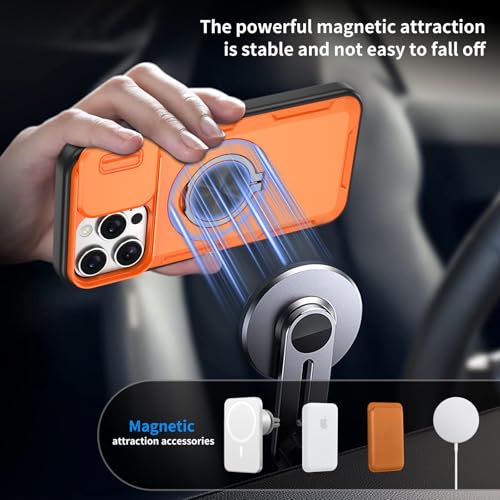 Coque anti-rayure iPhone 14 Pro Max orange protège-caméra résistant aux chutes