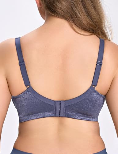 Image of Wingslove Women's Minimizer Bra Wireless Full Coverage Non-Padded Plus Size No Underwire Everyday Comfort