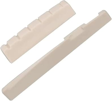 1 Set Left Handed Acoustic Guitar Saddle Nut Slotted Guitar Parts Accessories Guitar Replacement Nuts