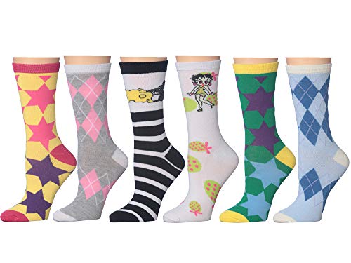Frenchic 12/24/48 Pairs Pack Women's Colorful Patterned Cute Funny Casual Fashion Crew Socks2