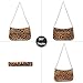 Sunwel Fashion Leopard Glossy Patent Small Shoulder Bag Crossbody Cluth Purse for Women with Double Straps (LEOPARD)
