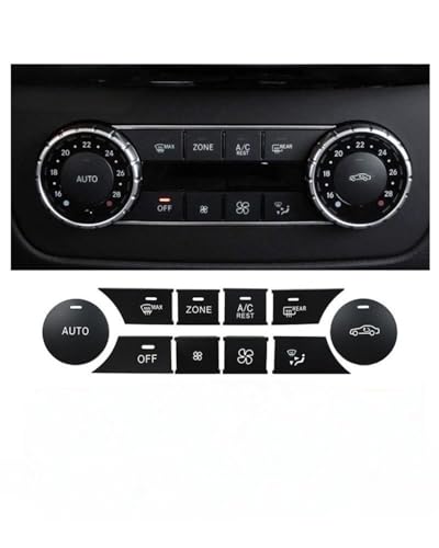 Temperature Adjustment Knob Air Conditioning Switch Multimedia Button Climate Control HVAC (F Set of Buttons (ML/GL/GLS/GLE))