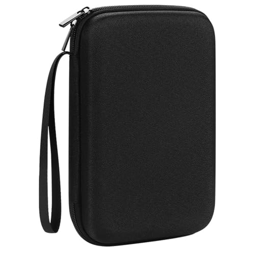 HAWEE ポーチ ガジェットポーチ ガジェットケース モバイルバッテリー EVA材質 耐衝撃 小物入れ 旅行 出張 便利グッズ マウス ケーブル 多機能収納バッグ 仕分け ハードディスク データケーブル イヤホン Uディスク USBフラッシュドライブ 収納袋 選べる 使いやすくて大容量 ((ブラック, L)