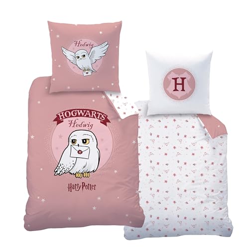 Bettwäsche 135x200 Flanell, Biber Harry Potter Eule Hedwig, kuschelig...