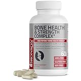 Bronson Bone Health & Strength Complex* High Potency Formula 200 MCG of Vitamin K2 as MK7, Plus Calcium, Boron, Cissus Quadrangularis, Magnesium, Vitamin D3, and More - Non-GMO, 60 Tablets