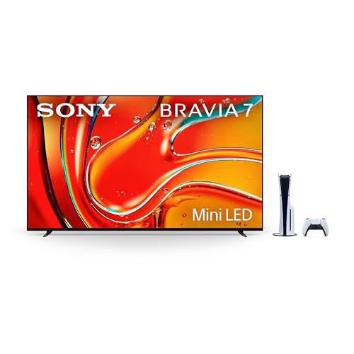 Image of Sony 75 Inch Mini LED QLED 4K Ultra HD TV BRAVIA 7 Smart Google TV & PlayStation 5 Disc Edition Console (Slim)