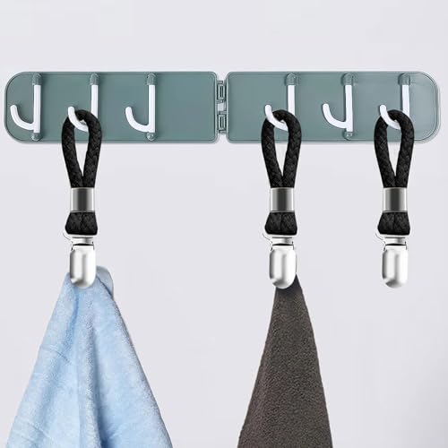 4 Stück Handtuchklammern,Aufhänger für Handtücher,Handtuch Clips zum Aufhängen,Handtuchklammer,Handtuchaufhänger Clip,Schlaufen Schwarz Handtuch Klammer Clips,Handtuch Klammer,für Hängende Handtücher