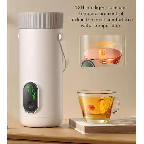 Hervidor eléctrico portátil Cuifati 350ML recargable USB miniatura 5
