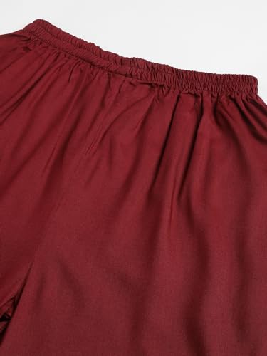 Image of Fabclub Women's Heavy Rayon Solid Plain Palazzo