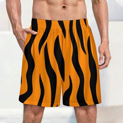 Soft Pajama Bottoms for Men, Lightweight Comfy Pajama Shorts Elastic Waistband Lounge Shorts2