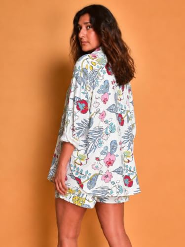 Image of Leriya Fashion Women's Rayon Co-ord Set Stylish | Summer Pajama Set for Women & Girl for Beach & Holiday Look | Night Suit| Summer Vacations Printed Pyjama Set for Goa Beach Outfits