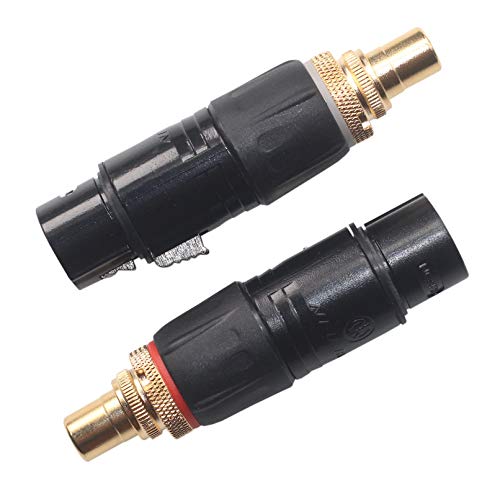Adaptador ANTOP 3pin XLR Hembra a RCA Hembra 4 Pack miniatura 1