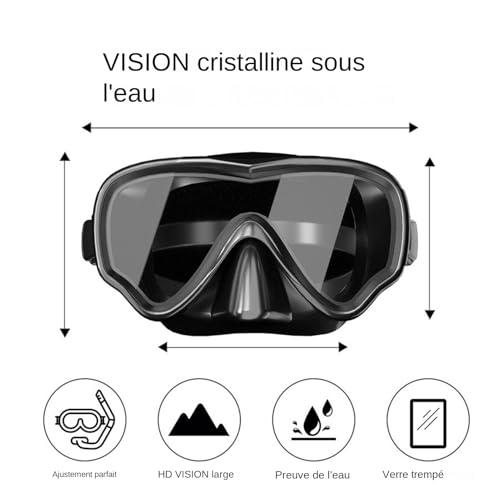 Máscara de snorkel antiniebla con protección ocular impermeable 6