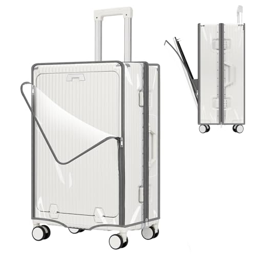 Yotako Clear Luggage Cover Protector with Front Pocket Zipper 28 Inch by Yotako - Used condition - US$20.56