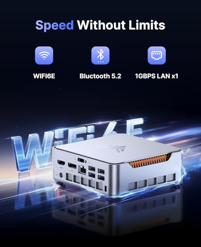Image of KAMRUI Hyper H2 Mini Gaming PC 14th Gen Intel Core i9-14900HX Mini PC(24C /32T, Up to 5.8GHz) 32GB DDR4(Expandable) 1TB SSD Mini Desktop Computers, HDMI+DP+USB-C /Triple 4K Display /WiFi6E /BT5.2 /VESA