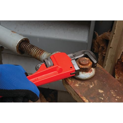 Image of Performance Tool W1133-14B 14 in. Adjustable Pipe Wrench, Red