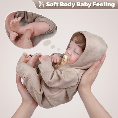 Muñeco Reborn Bebé Realista 17 Pulgadas para Niños 3+ miniatura 5