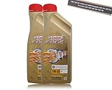 Lieferumfang: 2x 1 L Castrol Edge Fluid Titanium 5W-30 LL Motor-Öl Motoren-Öl - Schraubverschlussdose