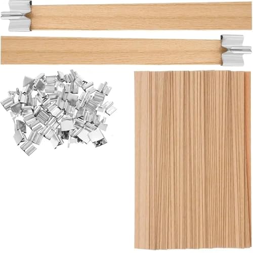 Mechas de madera para velas x120 unidades naturales