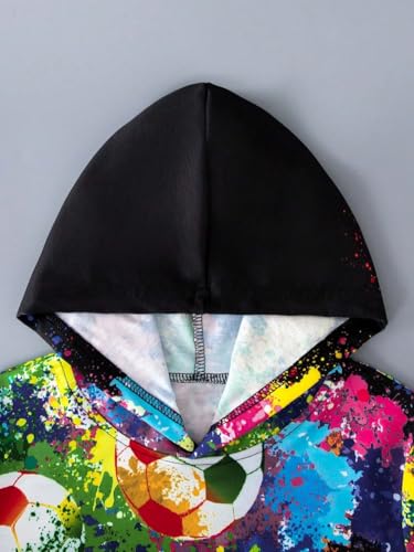 Image of Boys Humour and Comic Printed Long Sleeves Sweatshirt, Cotton Blend, Hooded Neck