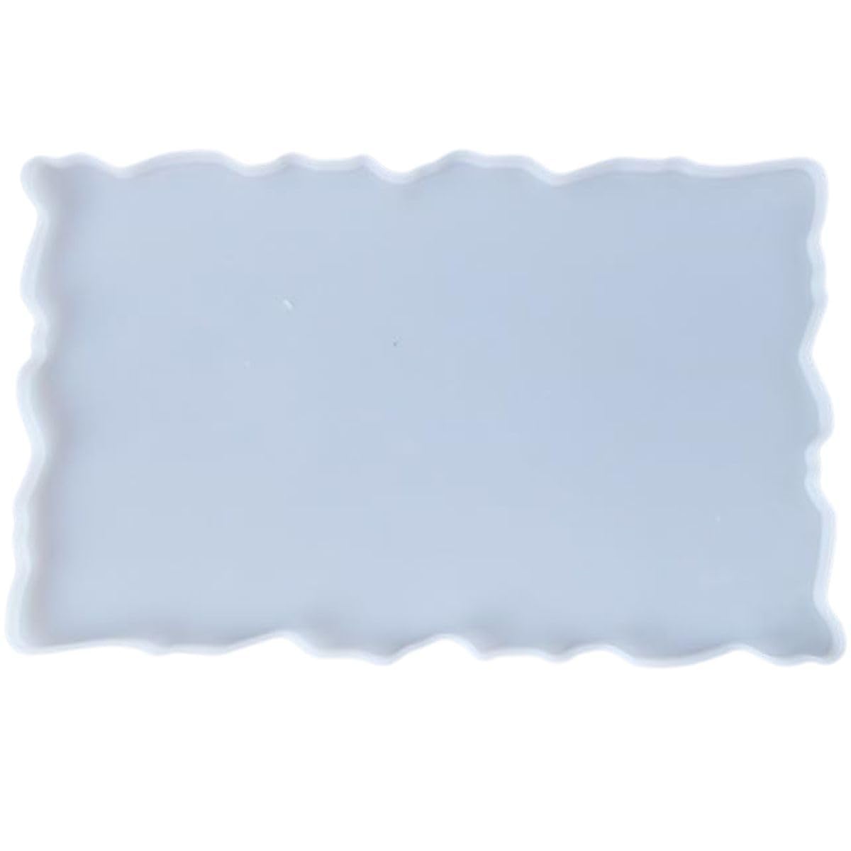 Zigzag Rectangle Tray Silicone Mold for Epoxy Resin Casting Flexible Reusable Tray Mold for DIY Crafts Home Decor and Resin Art (White, 12/14_Tray Mould 10mm)-image-8
