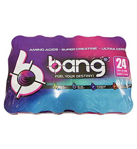 Bang Bang Fuel Your Destiny Cans Variety Pack 24 X 16 FL Ounce Total Net Wt 384 Fl Ounce, 384 Fl Ounce